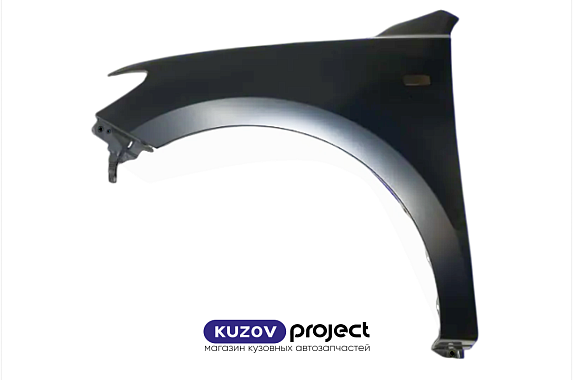 Крыло левое с отверстием под повторитель Hyundai Santa Fe (CM) 2006-2009 (Тайвань)